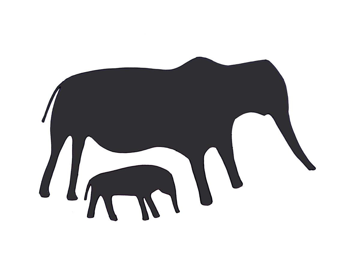 Elephant heads tracing